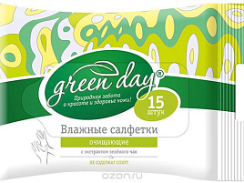 Влажные салфетки Вестар 15шт.Осв.зел.чай А10/4503