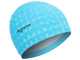 Шапочка для плавания 9212353 взрослая, голубой