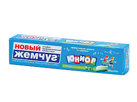 Зубная паста Детская Жемчуг 50мл.Юниор Яблоко и мята(НК)1081