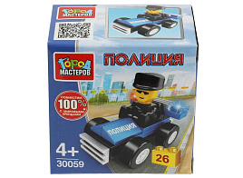 Конструктор Брик 30059-PZ Полицейский на машине 26 дет