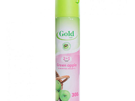 Освежитель воздуха Gold Wind 300мл Зел.яблоко