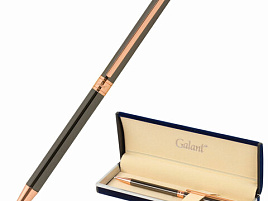 Ручка Galant подар. 143524 "ASTRON BRONZE", корпус металлический, детали розовое золото, узел 0,7 мм, синяя