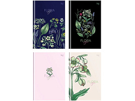 Блокнот 64л. BG ББ6т64_лм_тф 09877 "Beautiful flowers", А6, матовая ламинация, тиснение фольгой