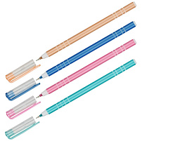 Ручка OfficeSpace BPPG_43082 "Perl gloss" синяя, 0,6мм, на масляной основе, штрих-код