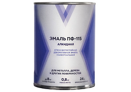 Эмаль ПФ-115 васильковая 0,8 кг V