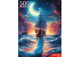 Пазл 500эл. Девушка у ночного моря Ф500-7615