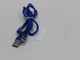 Кабель для телефона Type-C ткань в асс