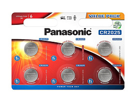 Батарейка Panasonic CR2025 6Bl