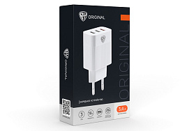 Зарядное устройство BY 916-219 QC3.0 3*USB белый