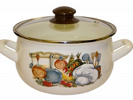 Кастрюля эмаль 4л 15156 Кухня