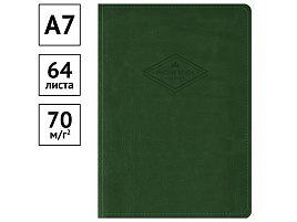 Телефонная книга OfficeSpace PbA7_41377 А7, 64л., кожзам, "Winner" зеленый, с вырубкой
