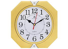 Часы настенные Atlantis 18*18 TLD-5977 золото