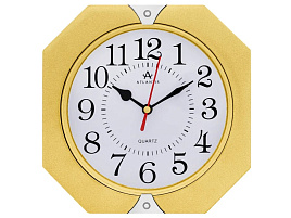 Часы настенные Atlantis 18*18 TLD-5977 золото