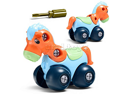 Конструктор с отверткой JMF88724D Лошадка