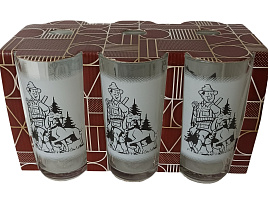 Набор стаканов 6шт 1256 Матовая охота