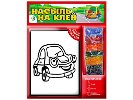 Аппликация Насыпь на клей 1113К Машинка