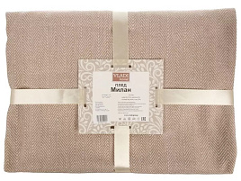 Плед-покрывало 150*200 Vladi Милан белый/бежевый 509321/4136