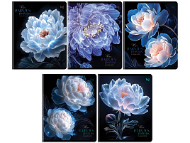 Тетрадь 96л.  Т5ск96_вл 09071 "Светящиеся цветы", выб.лак