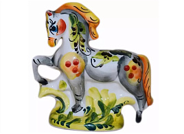 СГ Сувенир Гжель Лошадь цветная 6030 14*15*5,5см
