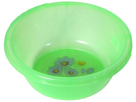 Миска пластик 1,6л РП-131 микс