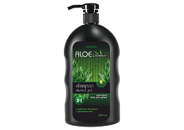 Шампунь Аромика 800мл 2в1 Алоэ, бамбук