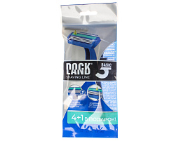 Станок для бритья Docland Basic муж. 3лезвия 5штук с увлажняющей полоской