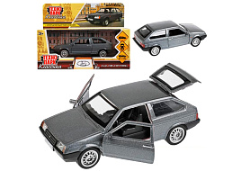 Машина металлическая 2108-12-GY Lada-2108 Спутник серый 12см