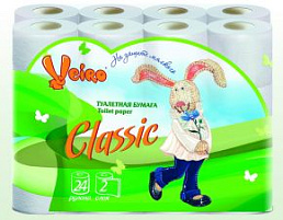 Туалетная бумага Вейро 24шт.2-х сл.белая