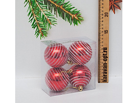 Шар 7см BA082 полосы 1шт