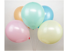 Шар надувной 12" пастель Макарунс ассорти  (100шт) Ч18259