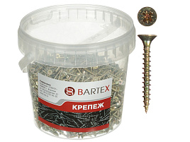Саморез универсальный 4*30 цинк 500шт в банке Bartex 6635