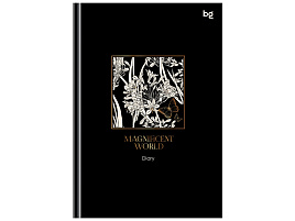 Ежедневник А5 BG ЕН5т136_59368 "Magnificent world. Dark", глянцевая ламинация, тиснение фольгой, 136л., 7БЦ