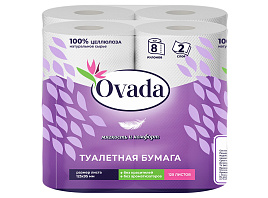Туалетная бумага Ovada 8шт.2-х сл