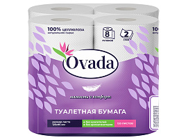 Туалетная бумага Ovada 8шт.2-х сл