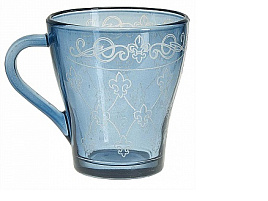 Кружка стекло 250мл 1649-Н7Г Французская Лилия (Ночное небо)