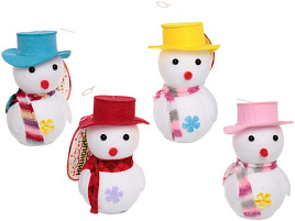 Подвеска пенопласт Снеговичок Джентельмен 13*7,5см 185-0501