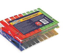 Прищепки пластик 20шт. Азур Стандарт 915100