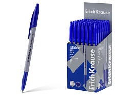 Ручка Erich Krause 63083 Slender Stick Grey 0.7, Super Glide Technology, цвет чернил синий