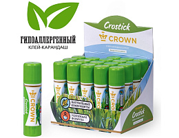 Клей-карандаш 8г. Crown CG-080 "Expert"