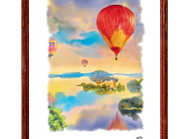 Фоторамка 40*50 дерево Красное дерево 1702