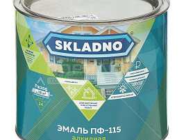 Эмаль ПФ-115 черная 1,8кг Skladno 6163