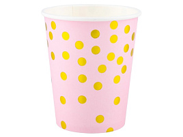 Стакан бумажный 863-228 Конфетти розовый 0,2л (10шт)