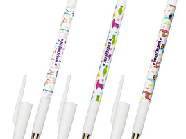 Ручка ЮНЛАНДИЯ 143735 "LAMA", синяя, SOFT TOUCH покрытие, узел 0,7 мм, линия письма 0,35 мм