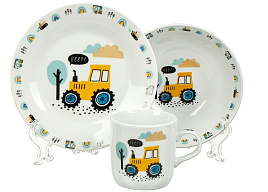 Набор для завтрака детский 435315 Трактор 3шт