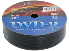 DVD-R диск VS 4.7 16x балка (25)