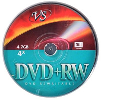 DVD+RW диск VS 4.7 Gb (4x, кейкбокс) (10)