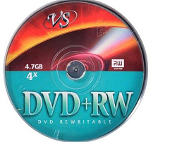 DVD+RW диск VS 4.7 Gb (4x, кейкбокс) (10)