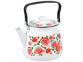 Чайник эмаль 3,5л С2716. 37*88 Сибирские товары Роза плетистая