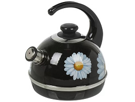 Чайник эмаль 3,5л Т04/35/02/14/2623 Рубин, Ромашки