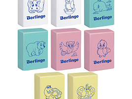 Ластик Berlingo BLc_00150 "Animals", прямоугольный, термопластичная резина, 28*18*10мм